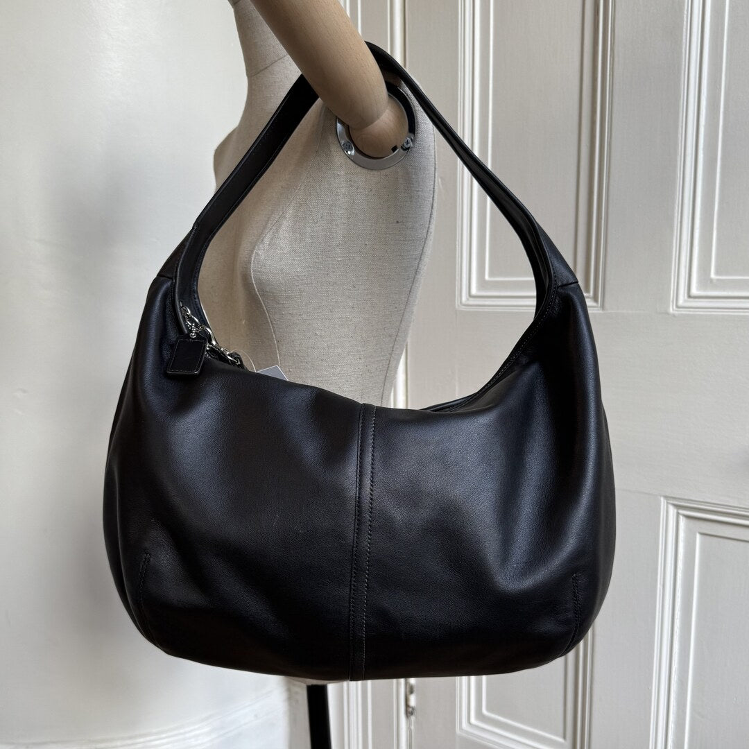 Coach Ergo Hobo Leather Black XL Shoulder Bag