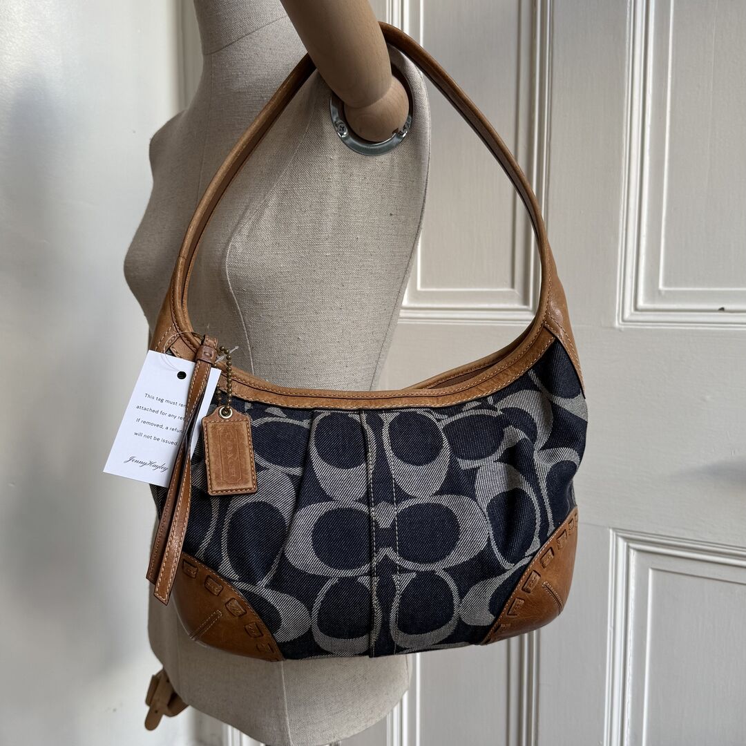 Coach Signature CC Denim Shoulder Bag