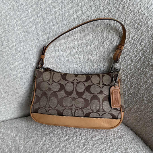 Coach Signature Demi Tan Shoulder Bag