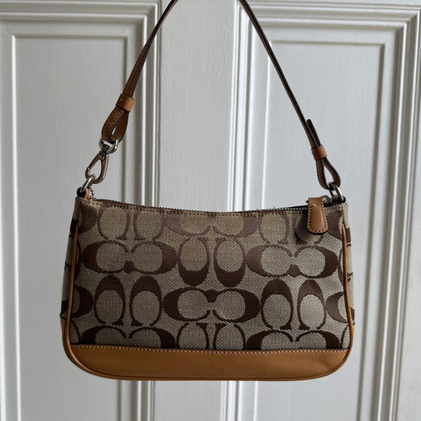 Coach Signature Demi Tan Shoulder Bag