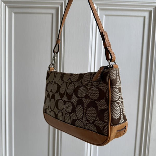 Coach Signature Demi Tan Shoulder Bag