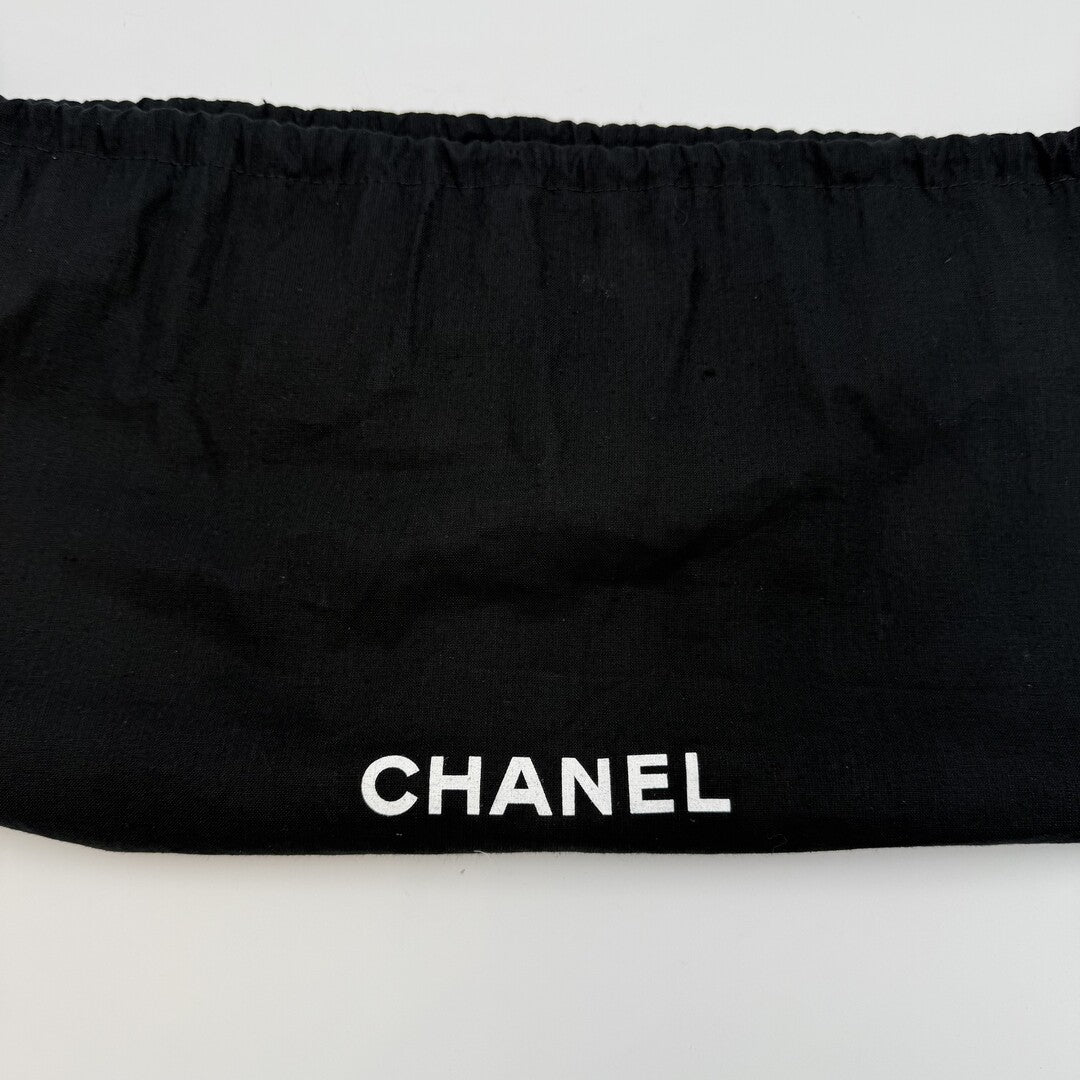 2003 Chanel CC Surpique Wild Stitch Black Leather Handbag