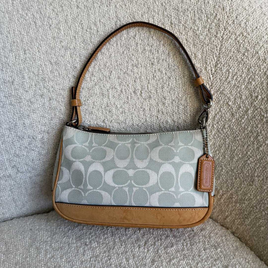 Coach Signature Demi Blue Shoulder Bag