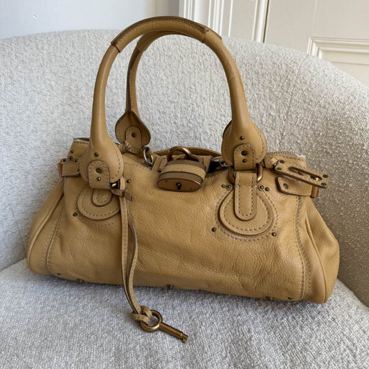 Chloe Paddington Leather Yellow Shoulder Bag