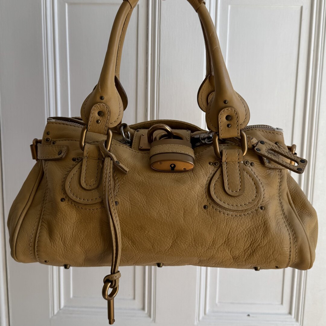 Chloe Paddington Leather Yellow Shoulder Bag