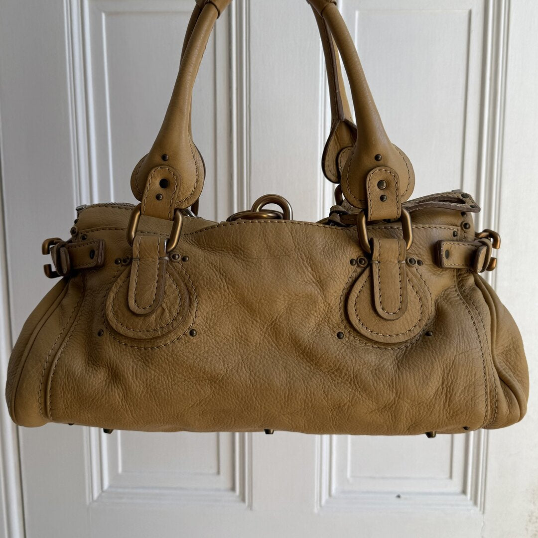 Chloe Paddington Leather Yellow Shoulder Bag
