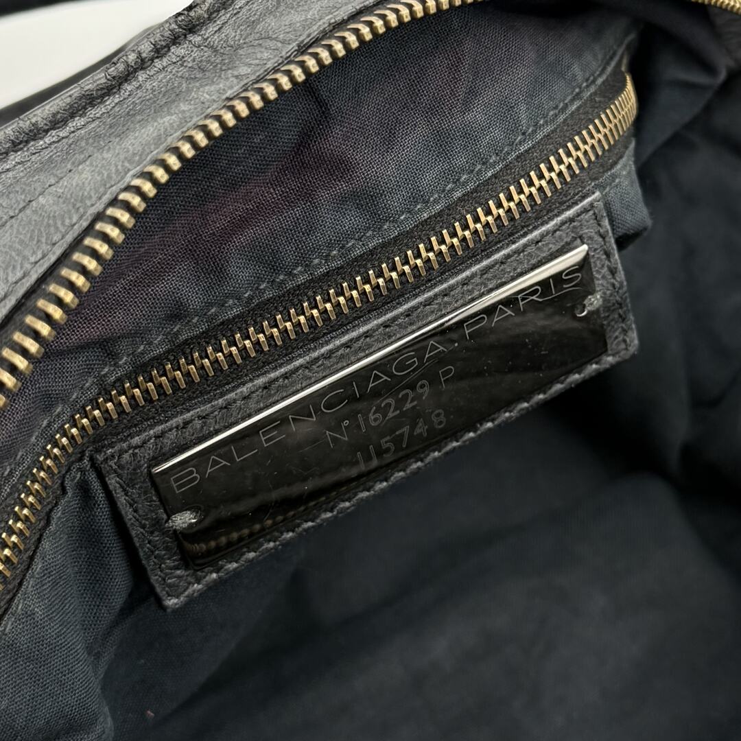 2010 Balenciaga City Leather Black Handbag