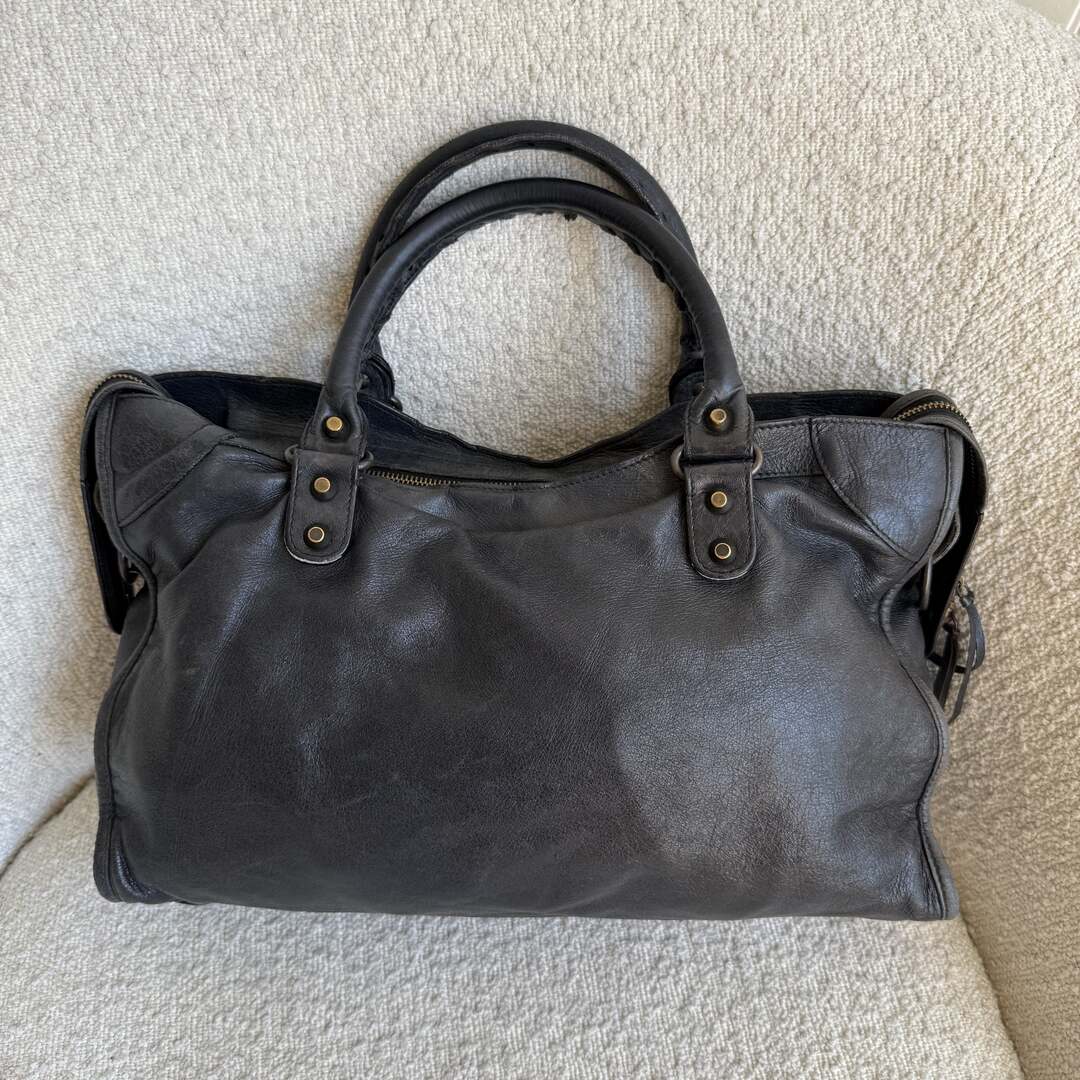2010 Balenciaga City Leather Black Handbag