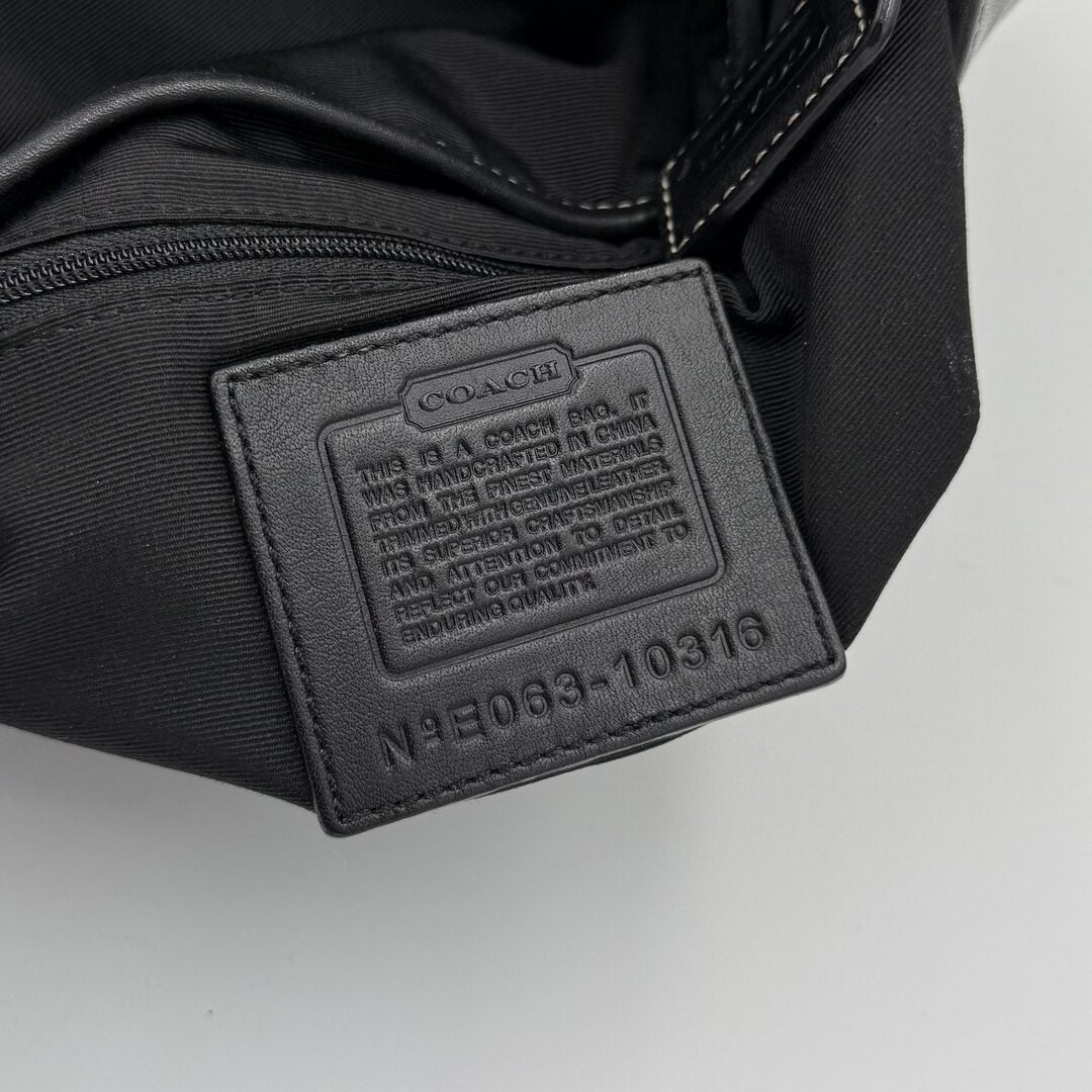 Coach Mini Soho Leather Black Shoulder Bag