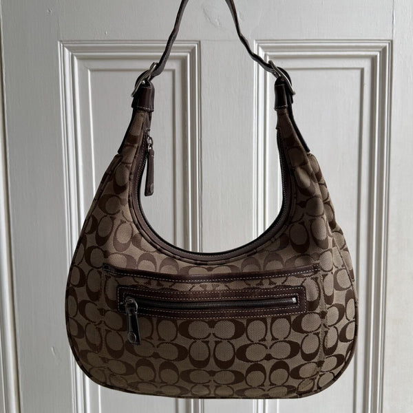 Coach Signature Brown Shoulder Bag