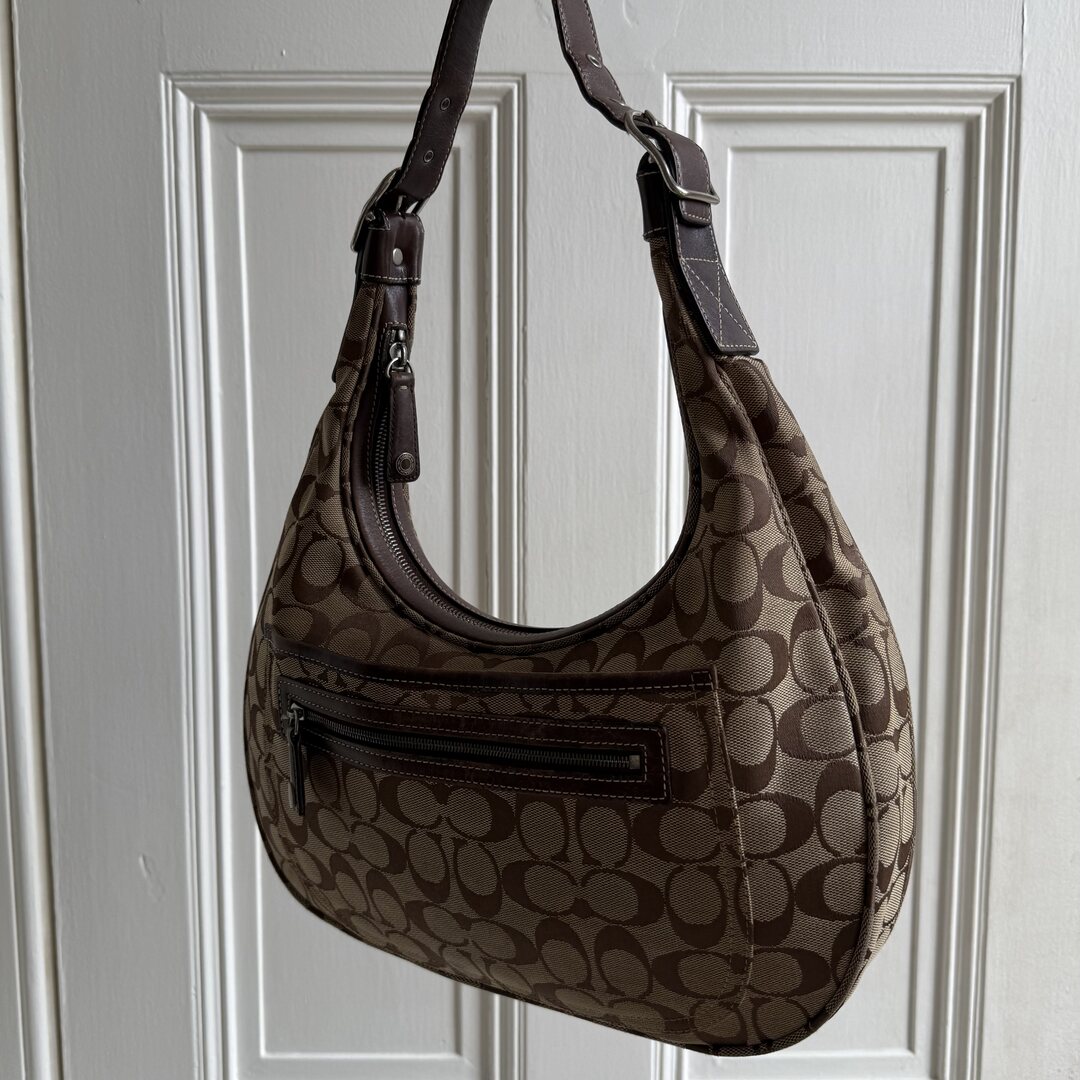 Coach Signature Brown Shoulder Bag