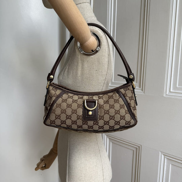 Gucci Mini Abbey D Ring Brown Shoulder Bag