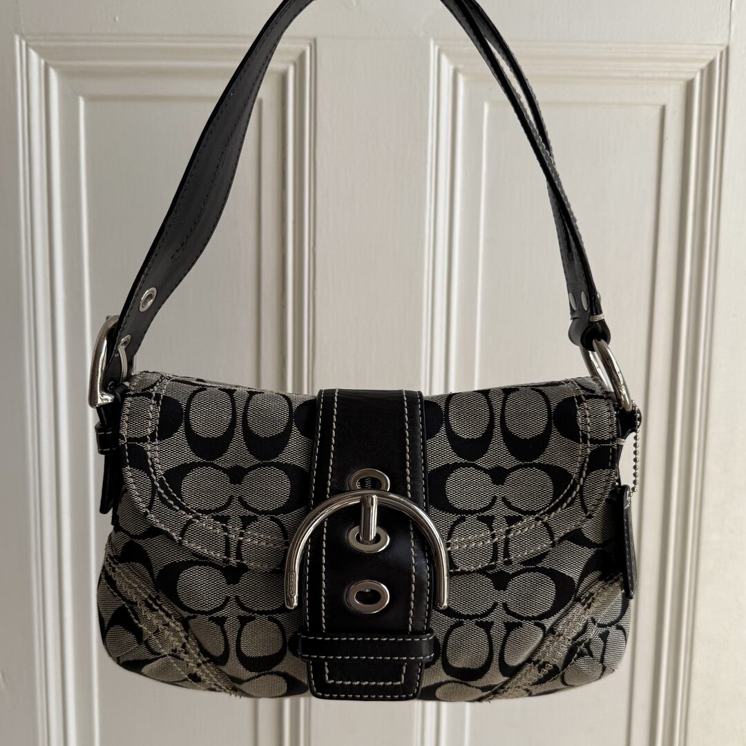 Coach Signature Mini Soho Black Shoulder Bag