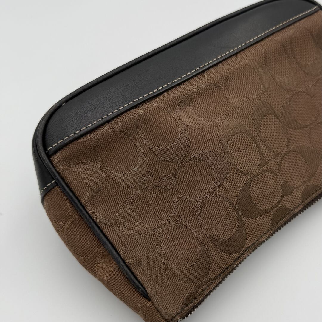 Coach Signature Demi Brown Shoulder Bag