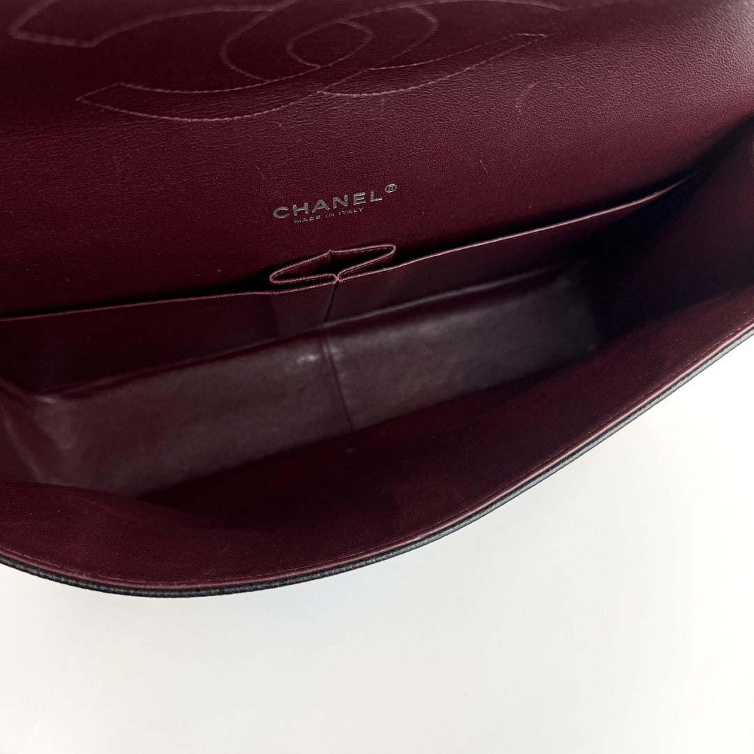 2014 Chanel Classic Jumbo Caviar Flap Black Shoulder Bag