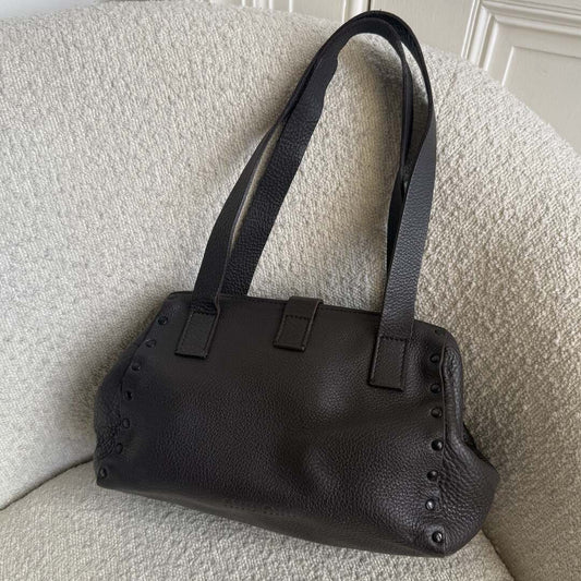 Archive Miu Miu Doctor Dark Brown Leather Shoulder Bag