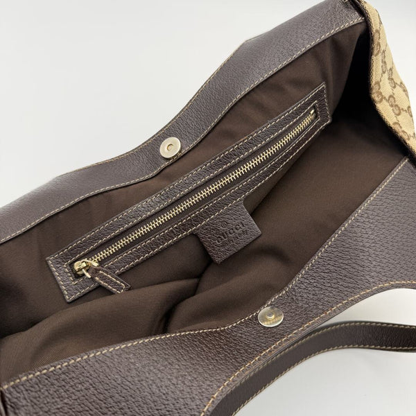 Gucci GG Monogram Canvas Brown Tote Bag