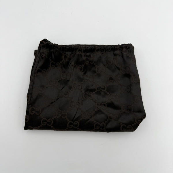 Gucci GG Monogram Suede Navy Shoulder Bag