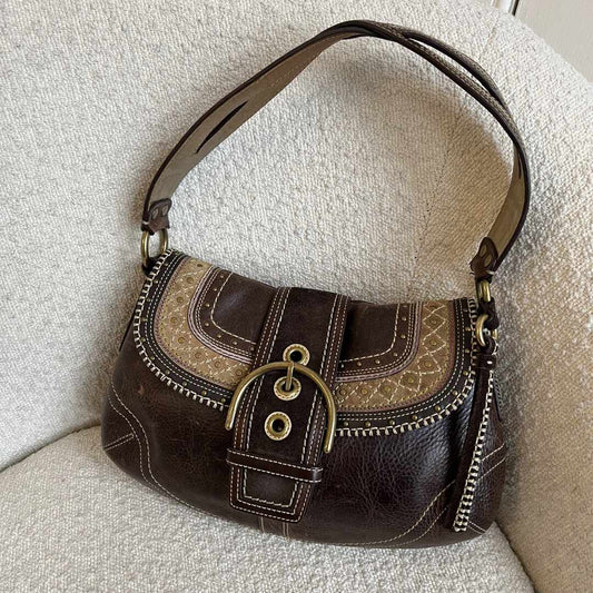 Coach Soho Leather Brown Shoulder Bag