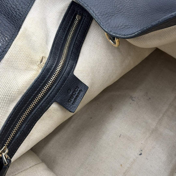 Gucci Soho Leather Black Tote Bag