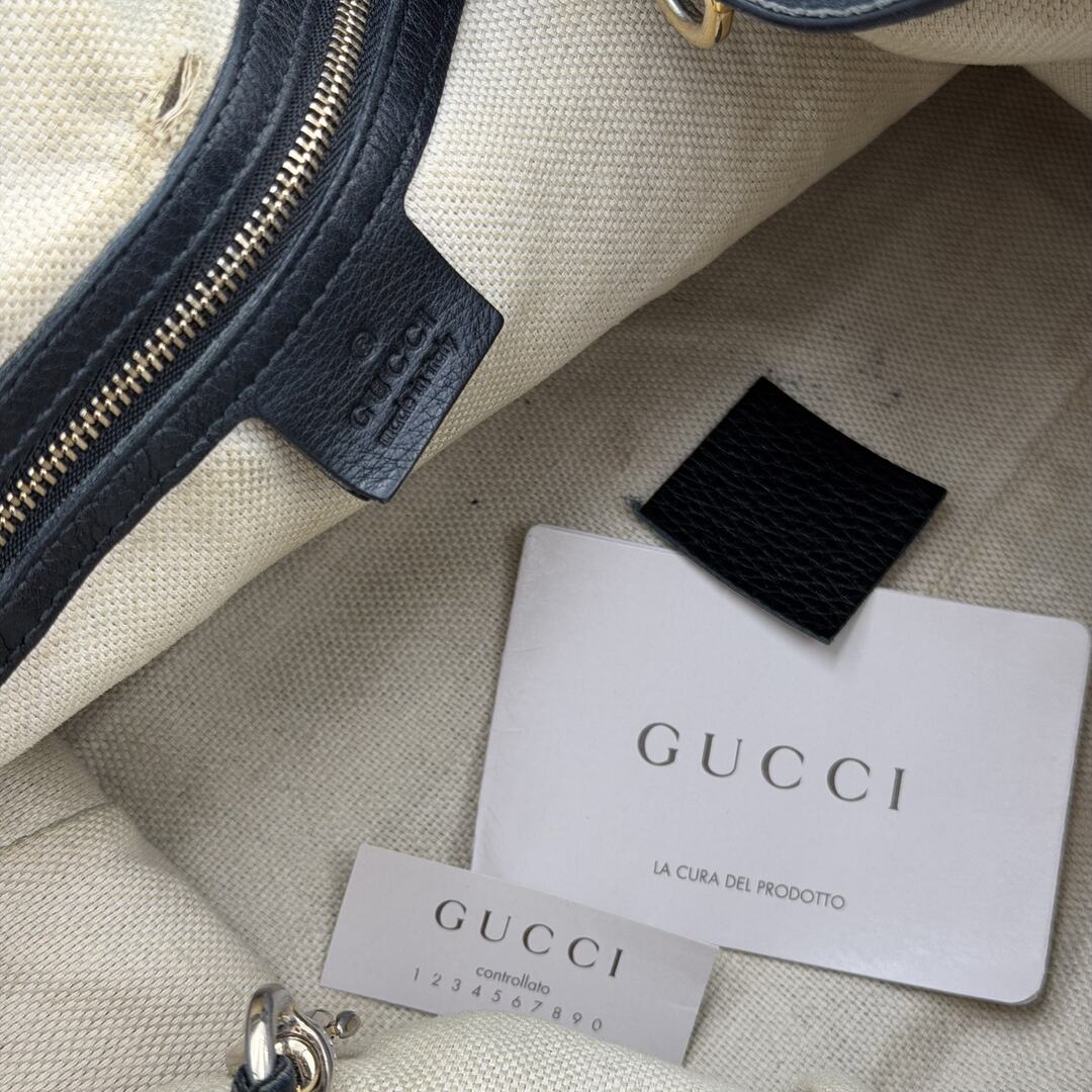 Gucci Soho Leather Black Tote Bag