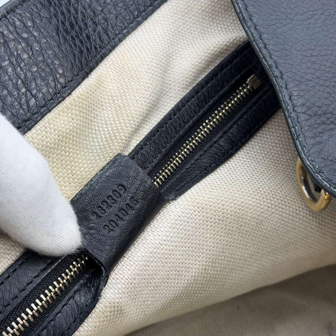 Gucci Soho Leather Black Tote Bag