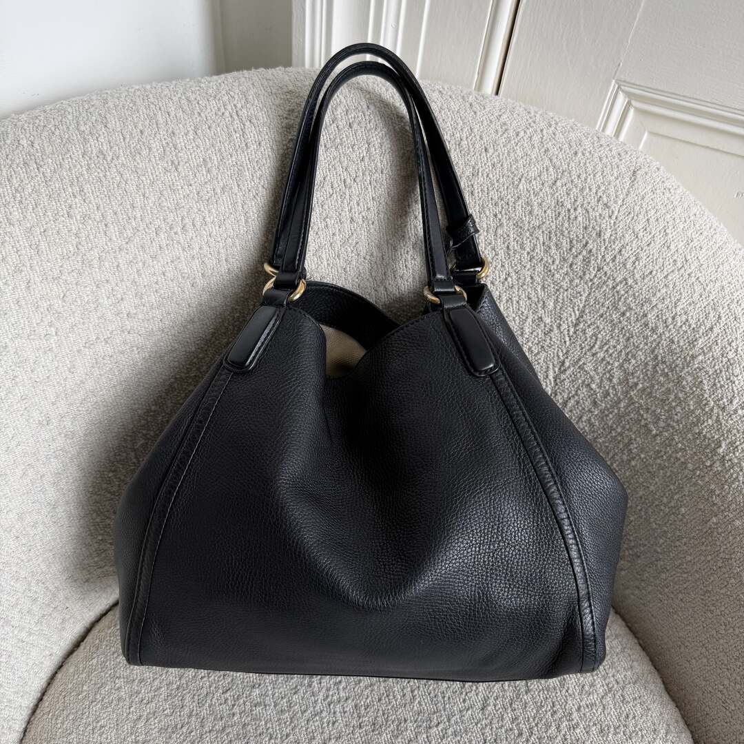 Gucci Soho Leather Black Tote Bag