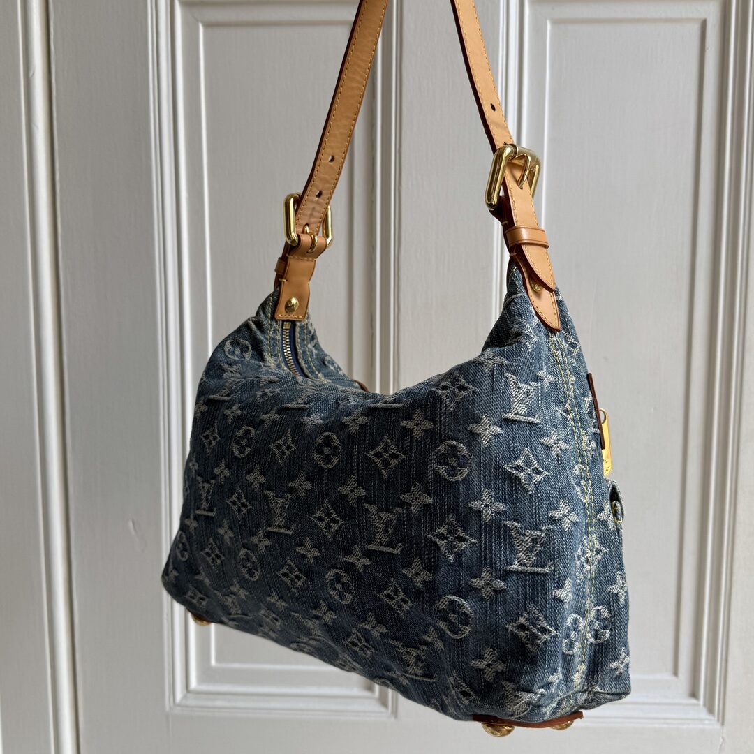 2006 Louis Vuitton Blue Denim Baggy PM Shoulder Bag