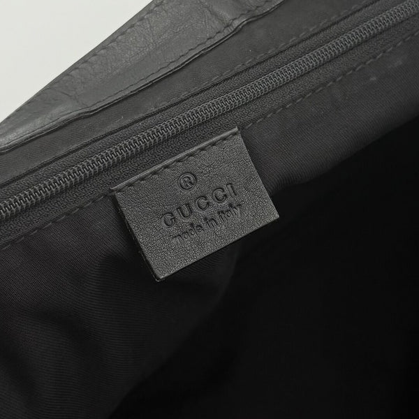 Gucci Abbey Black Leather Tote Bag