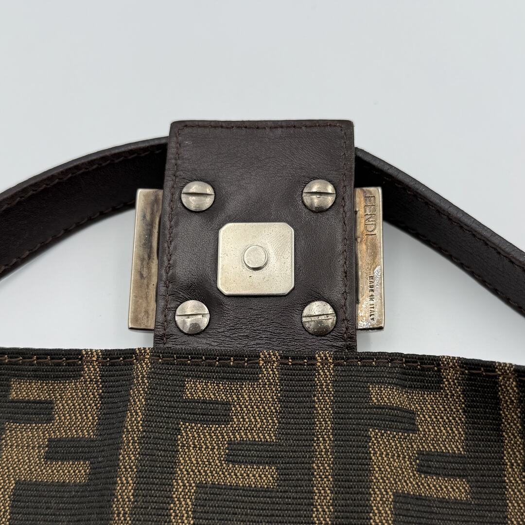 Fendi Mamma Baguette Zucca Shoulder Bag