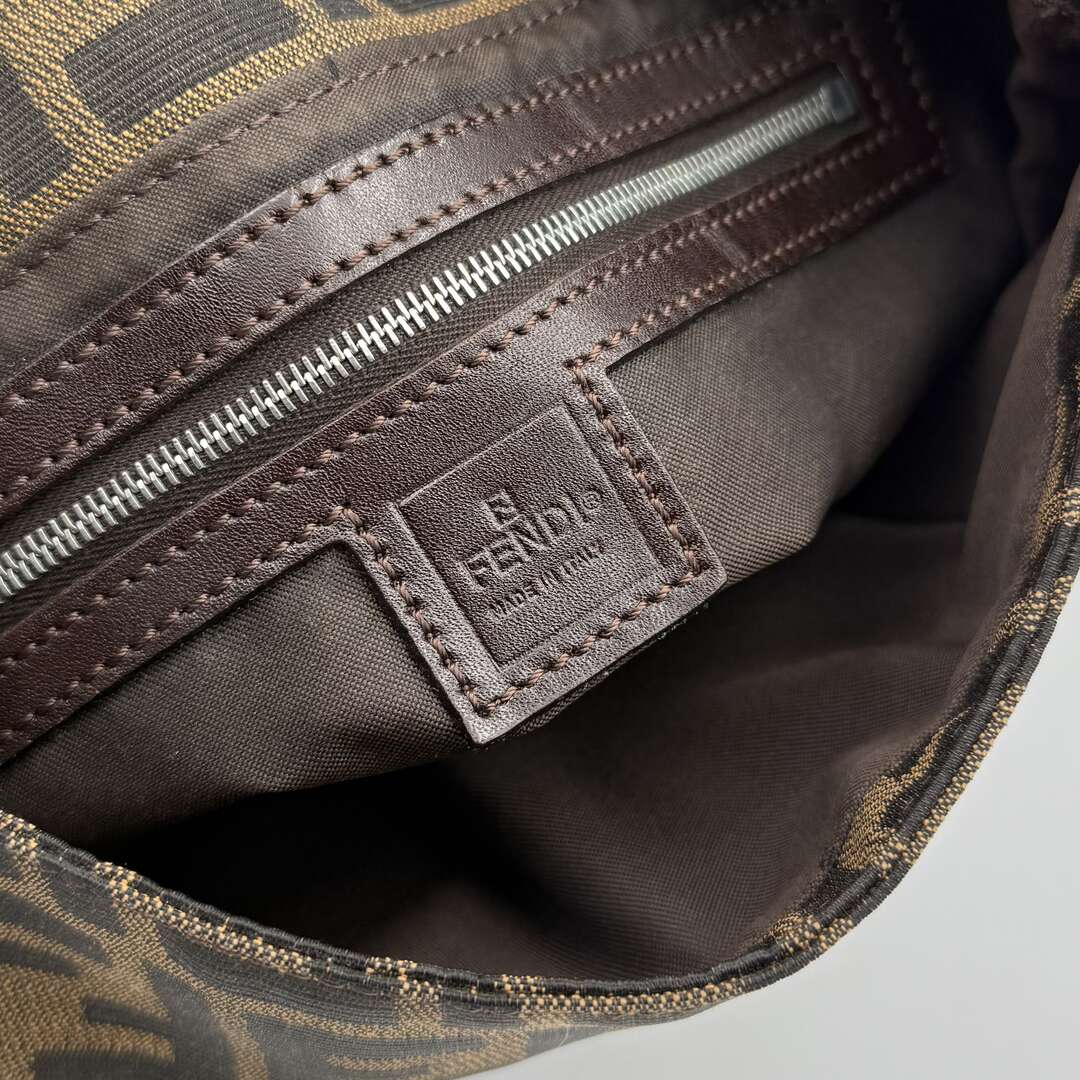 Fendi Mamma Baguette Zucca Shoulder Bag