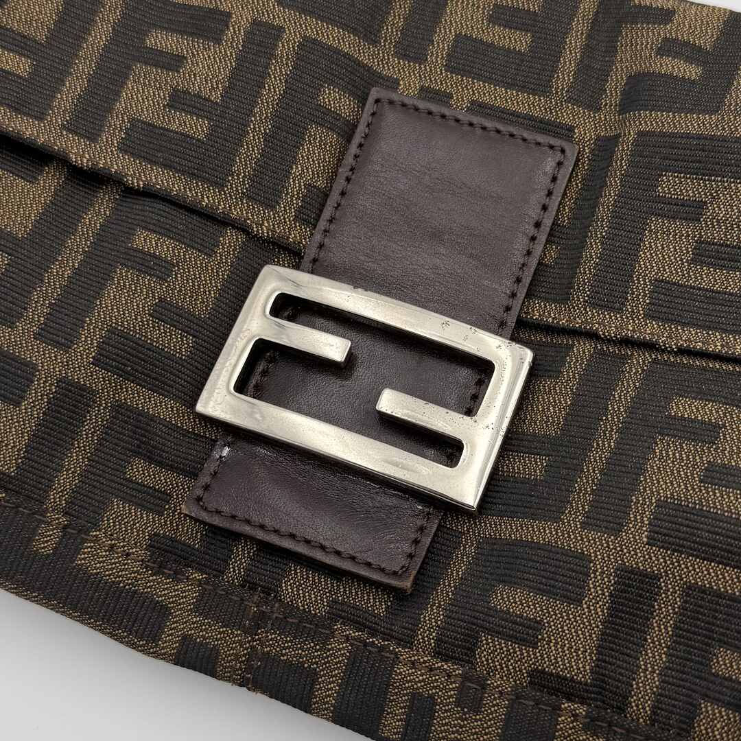 Fendi Mamma Baguette Zucca Shoulder Bag