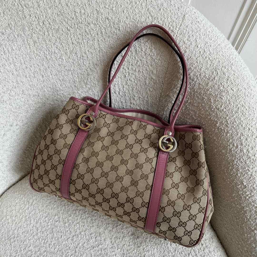 Gucci GG Pink Twins Tote Bag - Japan Exclusive