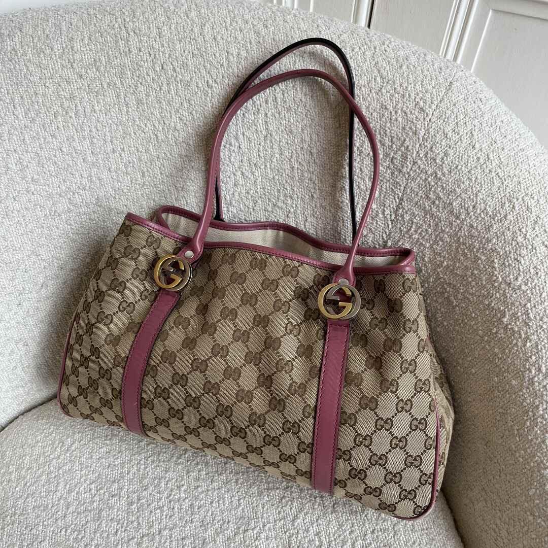 Gucci GG Pink Twins Tote Bag - Japan Exclusive