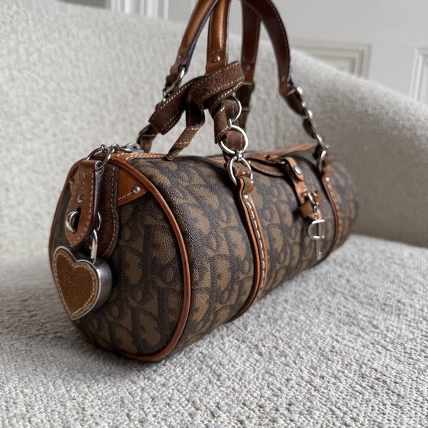 Dior Romantique Heart Trotter Brown Handbag