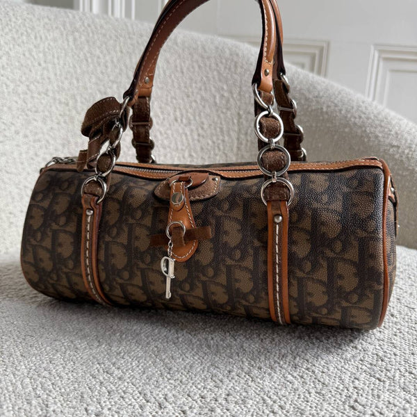 Dior Romantique Heart Trotter Brown Handbag