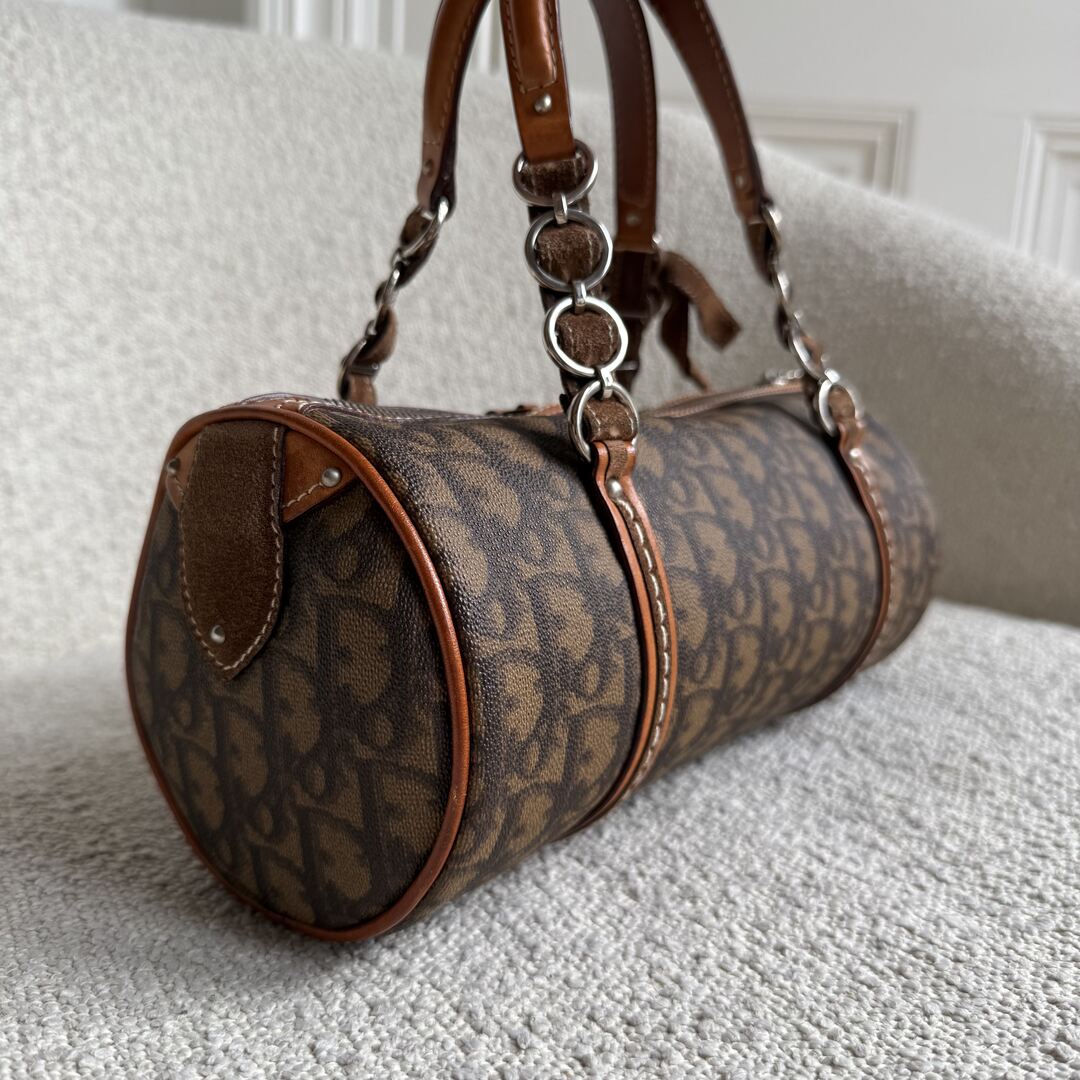 Dior Romantique Heart Trotter Brown Handbag