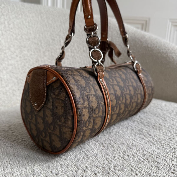 Dior Romantique Heart Trotter Brown Handbag