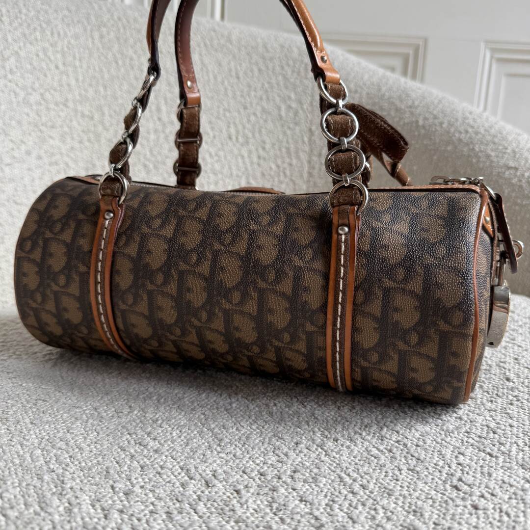 Dior Romantique Heart Trotter Brown Handbag