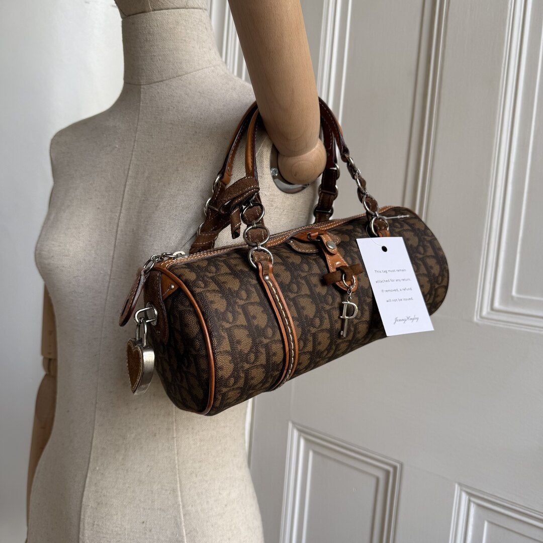 Dior Romantique Heart Trotter Brown Handbag