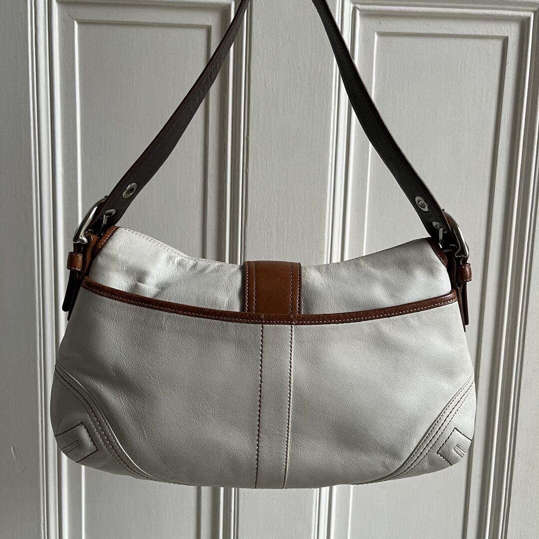 Coach Soho Leather White Shoulder Bag