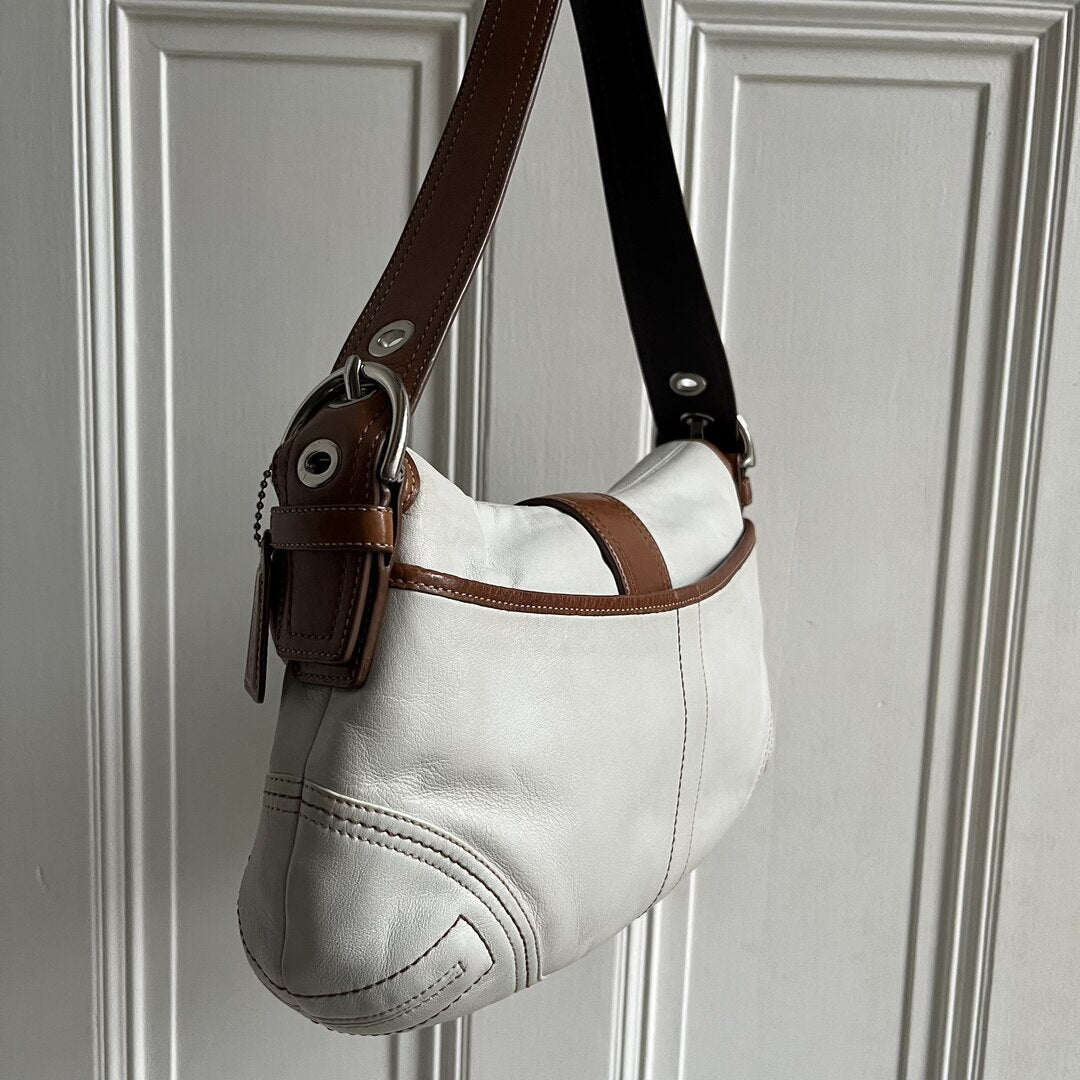 Coach Soho Leather White Shoulder Bag