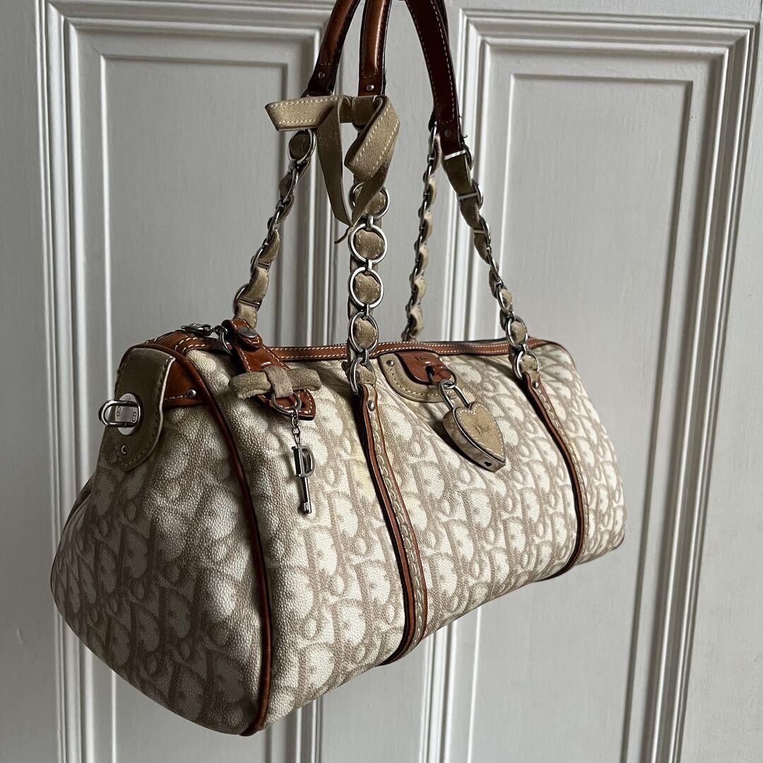 Dior Romantique Trotter Beige Shoulder Bag