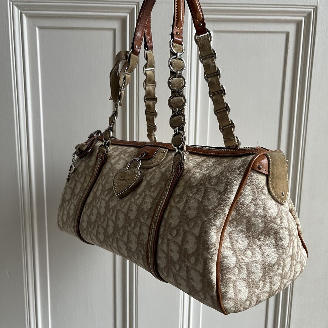 Dior Romantique Trotter Beige Shoulder Bag