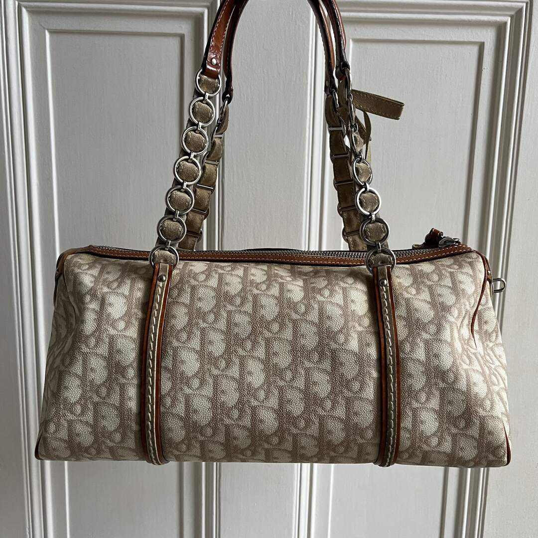 Dior Romantique Trotter Beige Shoulder Bag