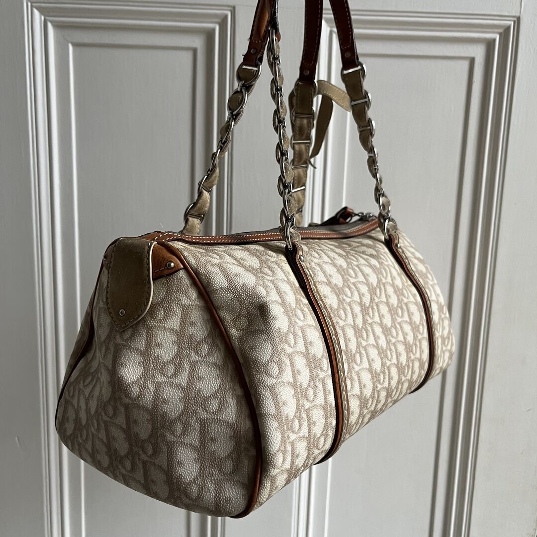 Dior Romantique Trotter Beige Shoulder Bag