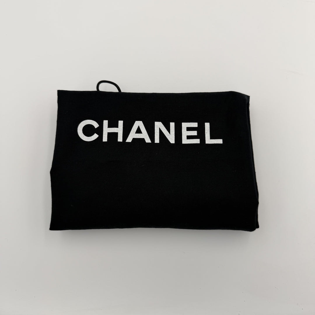 2010 Chanel CC On The Road Black Leather Tote Bag