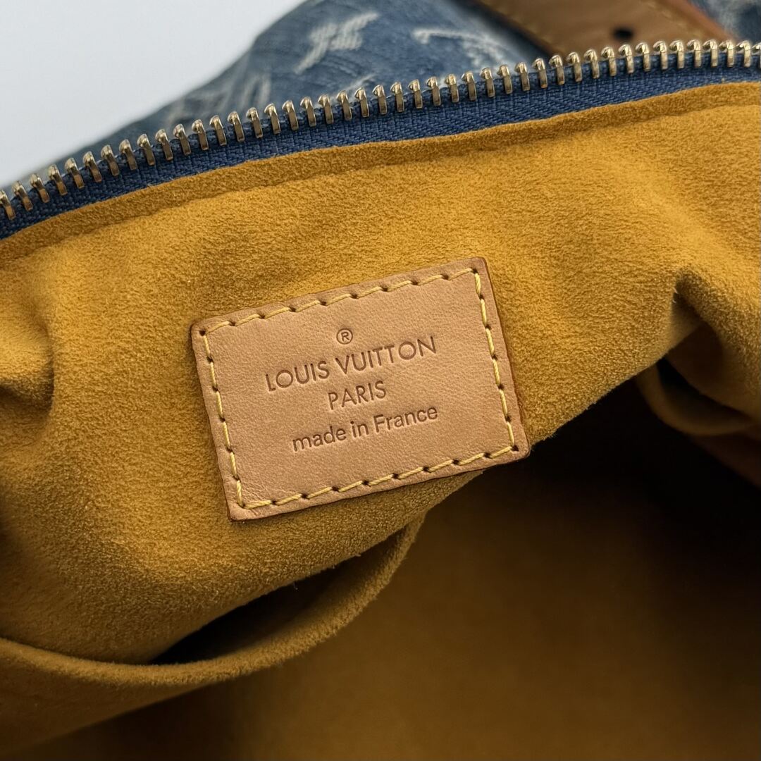 2006 Louis Vuitton Blue Denim Baggy PM Shoulder Bag