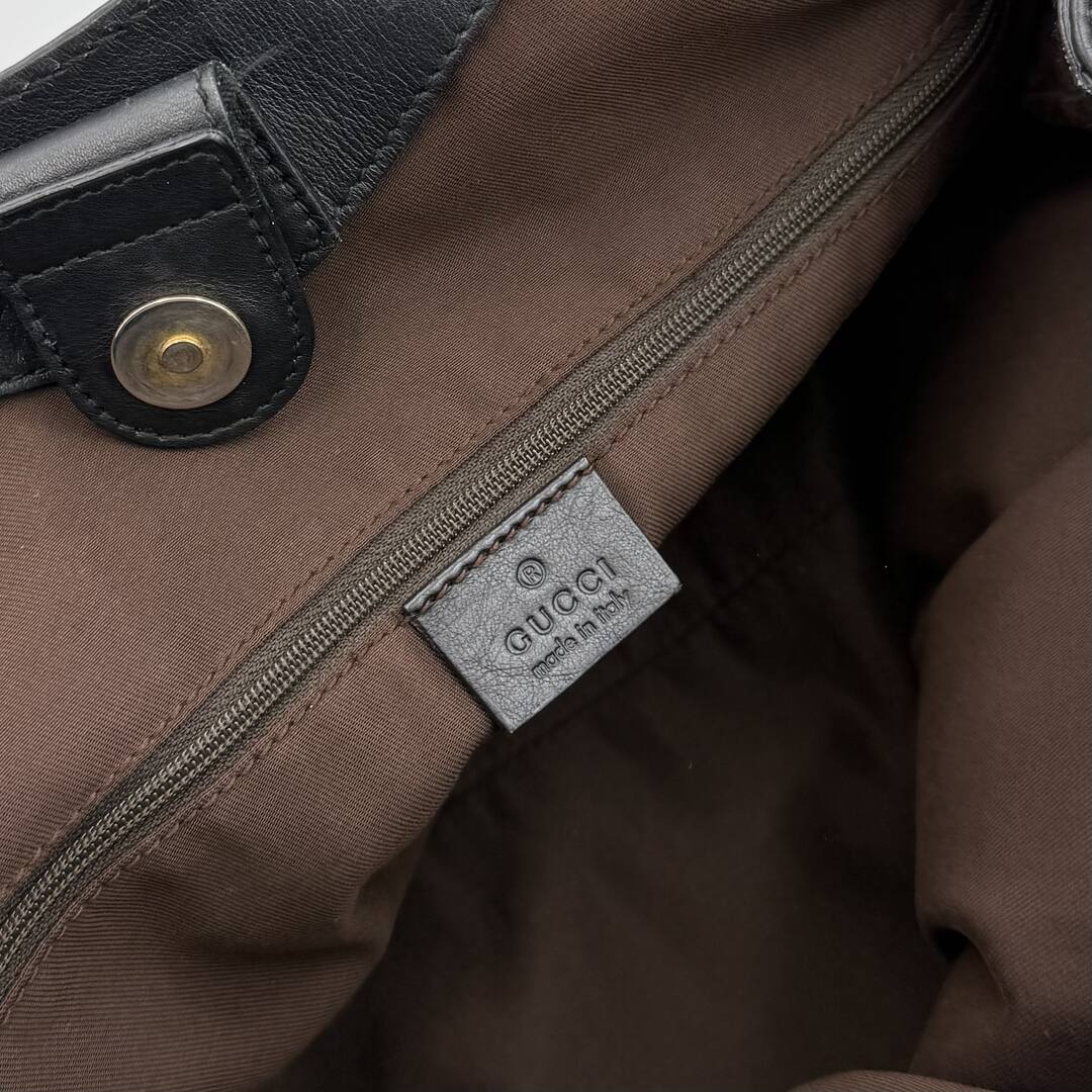 Gucci Monogram Sukey Black Tote Bag
