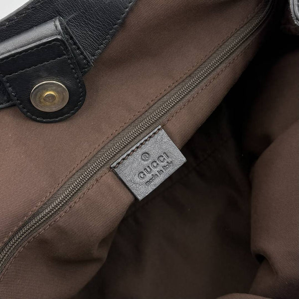 Gucci Monogram Sukey Black Tote Bag